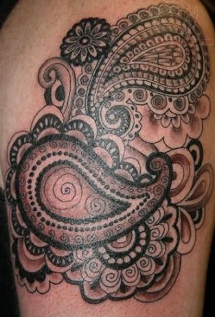 Top 8 Paisley Tattoo Designs And Meanings | Styles At Life Paisley Tattoo Sleeve, Paisley Tattoo Design, Paisley Tattoos, Paisley Tattoo, Pattern Tattoos, Flower Tattoo Sleeve, Tattoo Designs For Men, Dot Work Tattoo, Tattoo Designs And Meanings