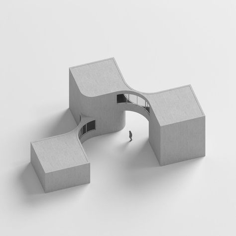 Saul Kim, Architecture Proposal, Weird Architecture, Minimal Frame, Project School, Minimal Form, Kim Min-kyu, Model School, Rhino 3d