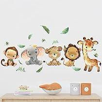 Daycare Playroom, Safari Animal Wall Decals, Safari Monkey, Classroom Door Decor, Baby Wall Stickers, Baby Wall Decals, Playroom Classroom, Stick Wall Art, Church Nursery