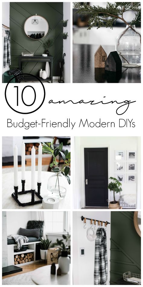 Amazing budget-friendly DIY projects for the modern home. These easy modern home decor ideas can transform the look of your home. They are cheap projects that don't look cheap! Do It Yourself Decoration, Dekor Diy, Ideas Hogar, Inspire Me Home Decor, Décor Boho, Diy Home Decor On A Budget, Color Psychology, Affordable Home Decor, Contemporary Home Decor