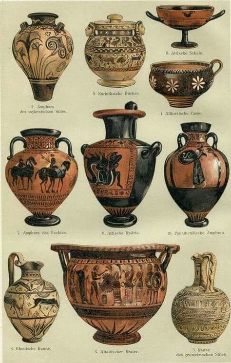 Ancient Vases, Ancient Greece Art, Ancient Vase, Greek Vase, Ancient Greek Pottery, Europa Park, Istoria Artei, Vase Antique, Greece Art