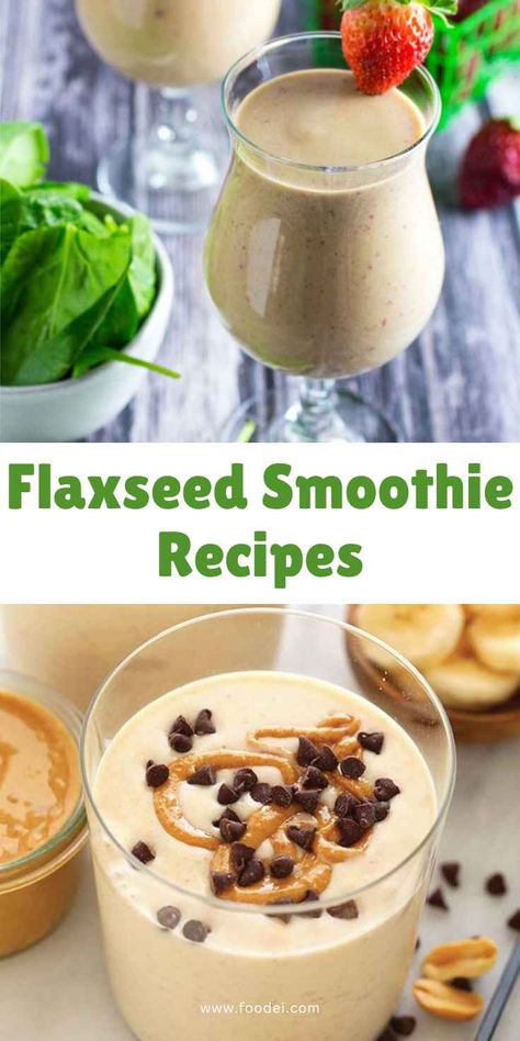 Flaxseed Smoothie Recipes for Health and Nutritional Benefits Fiber Smoothie Recipes, Quinoa Smoothie Recipes, Flaxseed Recipe, Quinoa Smoothie, Constipation Smoothie, Flaxseed Recipes, High Fiber Smoothies, Flaxseed Smoothie, Fiber Smoothie