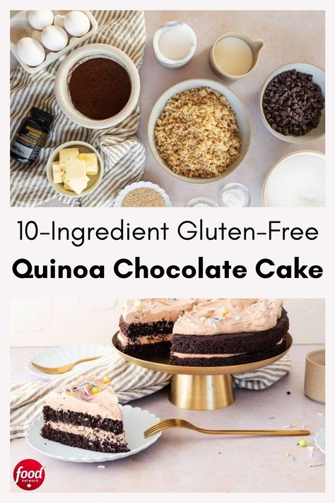 Quinoa Chocolate Cake, Quinoa Chocolate, Classic Chocolate Cake, Baking Therapy, Birthday Dessert, Easy Dessert Recipe, Cake Bread, Food Network Canada, Chocolate Heaven