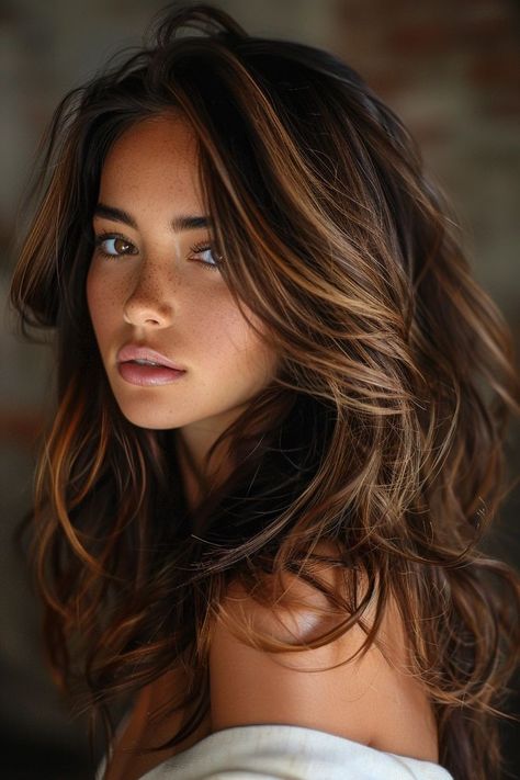 Brunette Summer Hair Color, Brunette Summer Hair, Summer Hair Color Ideas, Rambut Brunette, Hot Hair Colors, Brunette Balayage Hair, Balayage Brunette, Summer Hair Color, Summer Hair