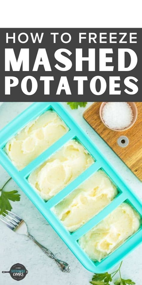 Make holiday prep simple by learning all about Freezing Mashed Potatoes. A freezer stash of make-ahead mashed potatoes is also incredible for meal prep and last-minute weeknight dinners. Mashed Potatoes To Freeze, Can You Freeze Mashed Potatoes, How To Freeze Mashed Potatoes, Mashed Potatoes Freezer, Freeze Mashed Potatoes, Freezer Mashed Potatoes, Freezing Mashed Potatoes, Frozen Mashed Potatoes, Souper Cubes