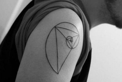 Mystifying Math Tattoos You'll Never Get the Answer To Math Tattoos Ideas, Geometric Tattoo Pattern, Geometric Line Tattoo, Art Inspired Tattoos, Tattoo Background, Geometric Tattoos, Geometric Tattoo Design, Abstract Tattoo, Pattern Tattoo