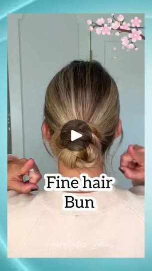 10K views · 111 reactions | Fine Hair Low Messy Bun 🌹
#hairstyle #hairstyles #beautiful #tutorial #hairtutorials #beautiful #hairideas #hairtips #bridesmaid #hair_hacks #bun | By Hairstyles Ideas | Facebook Low Messy Bun Tutorial For Medium Hair, Low Messy Bun, Messy Bun Hairstyle, Low Messy Buns, Long Fine Hair, Messy Bun Tutorial, Bun Hairstyle, 10k Views, Low Bun