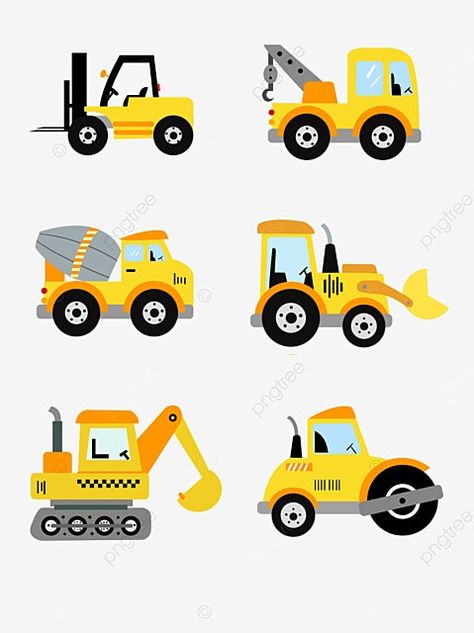 Excavator Cartoon, Construction Vehicles Printables, Kid Apron, Custom Pencil Case, Boy Apron, Soft Nursery, Baby Easter Basket, Construction Theme Party, Car Prints