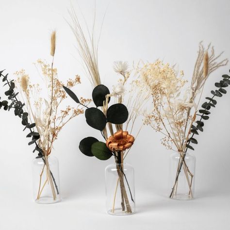 Bud Vase Arrangements, Bud Vases Arrangements, Bud Vases Wedding, Groomsmen Boutonniere, Dried Bouquet, Groom Boutonniere, Wedding Vases, Vase Arrangements, Dried Floral