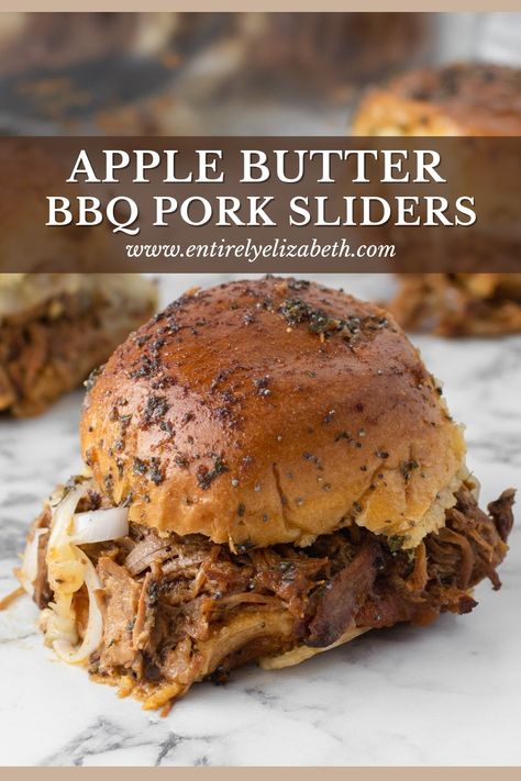 Apple Butter Bbq Sauce, Pork And Apple Sauce, Butter Bbq Sauce, Pulled Pork Sauce, Recipe Using Apples, Slow Cooker Apple, Slow Cooker Apple Butter, Apple Pork, Pulled Pork Sliders