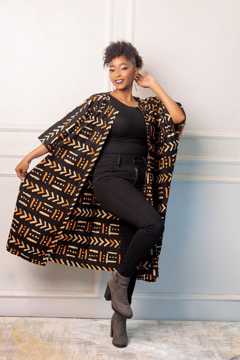 African Print Kimono, African Clothing For Women Plus Size, Multicolor Ankara Top, Oversized Kimono, Colorful Poncho, Fall outfit Kimono Ankara, African Kimono, African Print Kimono, Ankara Kimono, Maasai People, Oversized Kimono, Women Plus Size, African Clothing, Fall Outfit