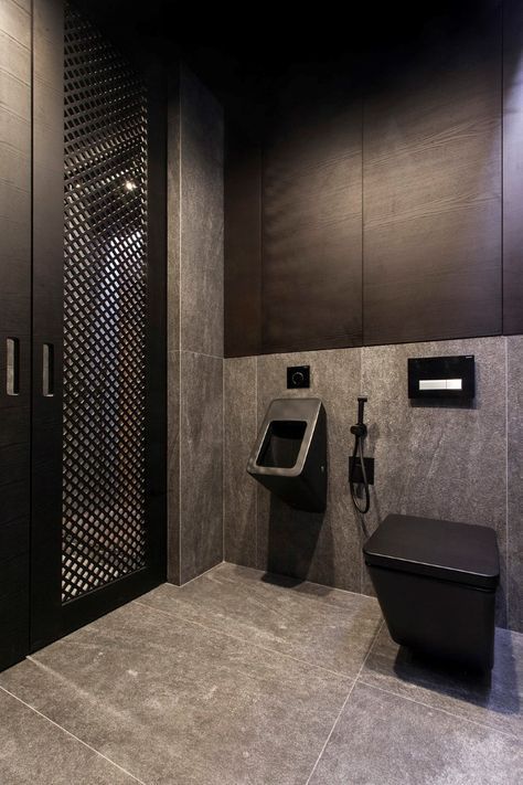 LofThai is an Office Apartment That Makes You Feel Like Home Restroom Remodel, Public Restroom, This Old House, Contemporary Apartment, 아파트 인테리어, Toilet Design, Bad Design, Small Bathroom Design, Dream Bathrooms