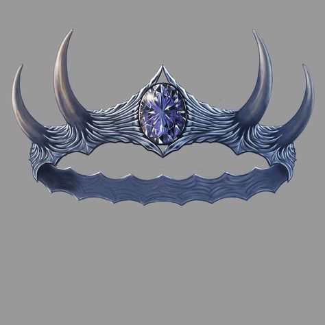 ArtStation - Crown of Horns, Jose "Jej" Ortiz Circlet Fantasy Art, Bone Crown Drawing, Tiara Concept Art, Magic Crown Fantasy Art, Dragon Crown King, Fantasy Crown Concept Art, Fantasy Crown Design, Crown Art Drawing, Crown Fantasy Art