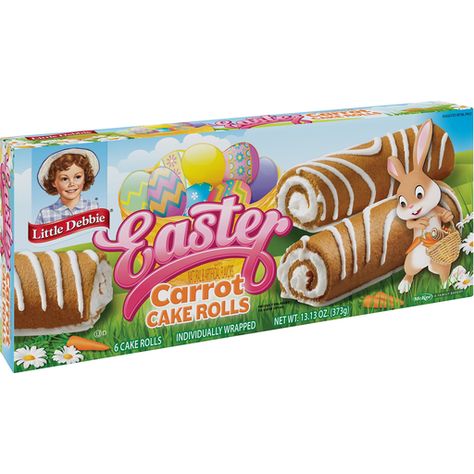 Lil Debbie Snacks, Little Debbie Snack Cakes, Easter Carrot Cake, Brownies Cupcakes, Easter Basket Cake, Lil Debbie, Swiss Cake, Nutty Buddy, Debbie Snacks