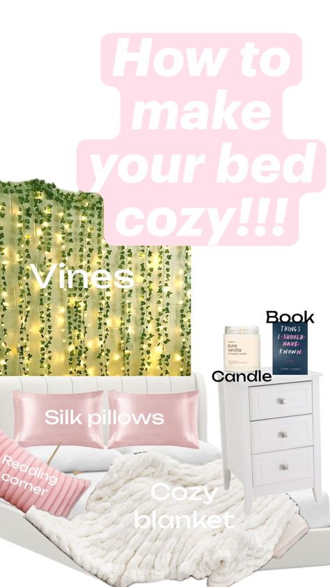 How to make your bed cozy!!! 💗💗💗 How To Make Bed Cozy, Make Bed, Make Your Bed, Cozy Bed, How To Make Bed, How To Make Your, Make Your, Make It Yourself, Bed