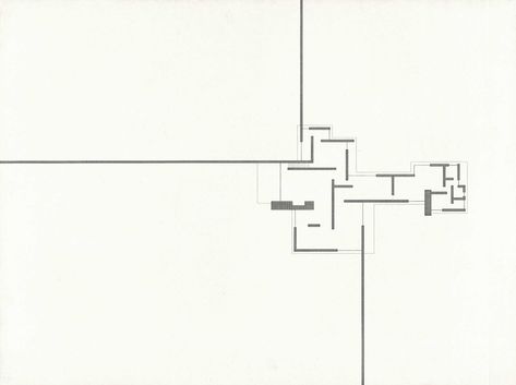 a black and white sketch of a building from above Mies Van Der Rohe Drawings, Mies Van Der Rohe Plan, Mondrian Architecture, Caruso St John, Drawing Architecture, Ludwig Mies Van Der Rohe, Interior Design Sketches, London Architecture, Architecture Books