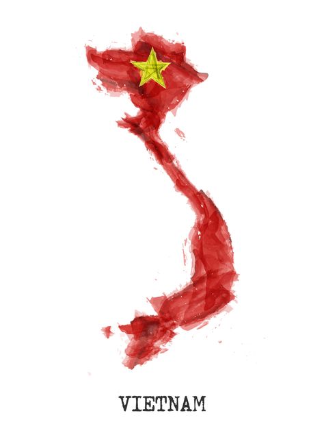 Download the Vietnam map and flag watercolor painting design . Realistic drawing country shape . White isolated background . Vector . 4717559 royalty-free Vector from Vecteezy for your project and explore over a million other vectors, icons and clipart graphics! Vietnam Flag Aesthetic, Vietnam Flag Wallpaper, Flag Watercolor Painting, Vietnam Wallpaper, Vietnam Drawing, South Vietnam Flag, Vietnam Aesthetic, Vietnamese Flag, Flag Watercolor