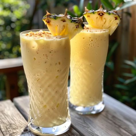 Pina Colada Smoothie: A Refreshing Tropical Drink for Summer - Recipes Time Pina Colada Smoothie Recipe, Pina Colada Cocktail, Drink For Summer, Virgin Pina Colada, Brunch Appetizers, Pina Colada Smoothie, Post Workout Drink, Pina Coladas, Midday Snack