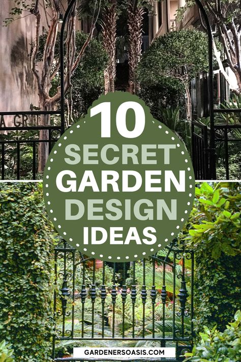 Secret Garden Ideas: How To Create A Magical Backyard Hidden Garden Hidden Garden Ideas, Secret Garden Design, Secret Garden Ideas, Magical Backyard, Charleston Gardens, Relaxing Backyard, Backyard Plan, Hidden Garden, Covered Garden