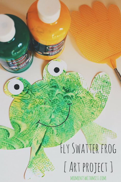 Frog Activities for Toddlers — Moments with Miss Prek Frog Crafts, Tadpoles To Frogs Preschool, Preschool Frog Art, Tiddalick The Frog Activities, 5 Speckled Frogs Activities, Pond Preschool Crafts, 5 Little Speckled Frogs Activities, Frog Activities For Toddlers, Fly Swatter Painting