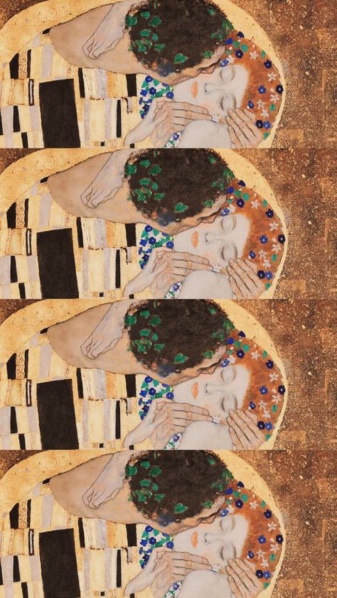 Gustav Klimt Wallpaper, Klimt Wallpaper, Wallpaper Painting, Painting Aesthetic, Have Courage And Be Kind, Lockscreen Wallpaper, The Kiss, Gustav Klimt, Be Kind