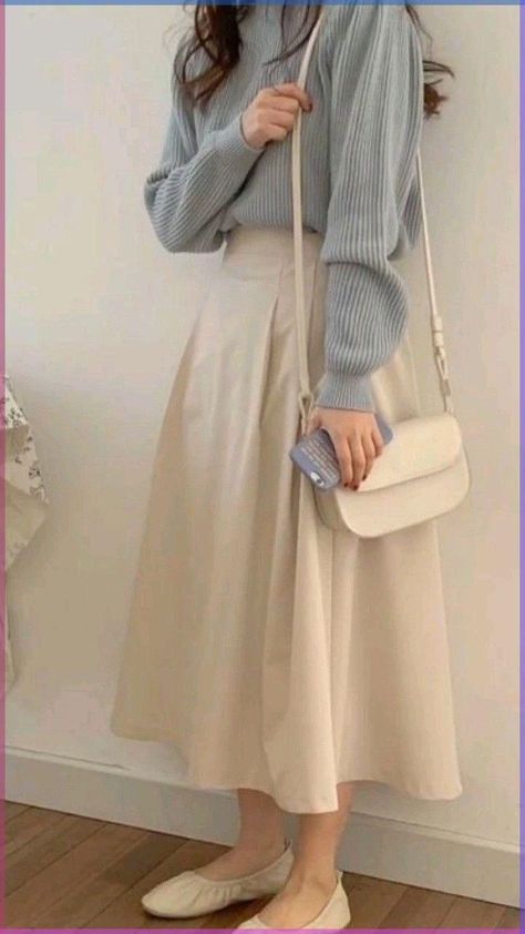 Modesty Outfits, Cute Modest Outfits, Korean Casual Outfits, Everyday Fashion Outfits, Neue Outfits, Casual Day Outfits, Easy Trendy Outfits, Stylish Work Outfits, Modest Fashion Outfits