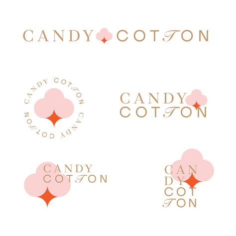 Our task was to create a logo and brand identity for Candy Cotton - brand of stylish children clothing. We created a cotton sign as the main logo element. It consists of confetti and little star. Brand Identity Pattern, Candy Cotton, Candy Logo, Brand Strategy Design, Create Logo, Vi Design, Article Design, Modern Logo Design, Minimalist Logo Design