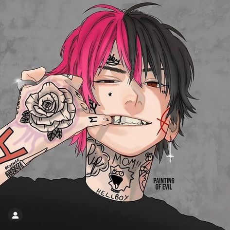 lil peep fan art - Brave Search Lil Peep Drawing, Peep Drawing, Lil Peep Hellboy, Anime Rapper, Rapper Art, Goth Boy, Little Bo Peep, Animated Icons, Anime Drawings Boy