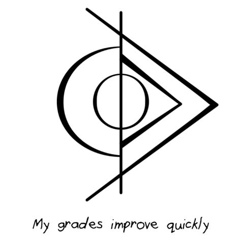 Sigil Athenaeum — Could you do something like my grades will improve... Witch Symbols, Magick Symbols, Sigil Tattoo, Easy Spells, Wiccan Symbols, Witch Spirituality, Magic Spell Book, Healing Codes, Wiccan Spell Book