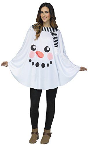 Fun World Women's Snowman Poncho Adult-as Shown-os, White... https://smile.amazon.com/dp/B00RNUGFXQ/ref=cm_sw_r_pi_dp_U_x_pQV.BbTZNKE60 Snowman Costume, White Poncho, Hollywood Costume, Costumes For Teens, Holiday Costumes, Snowman Faces, Fun World, Adult Halloween Costumes, Black Christmas