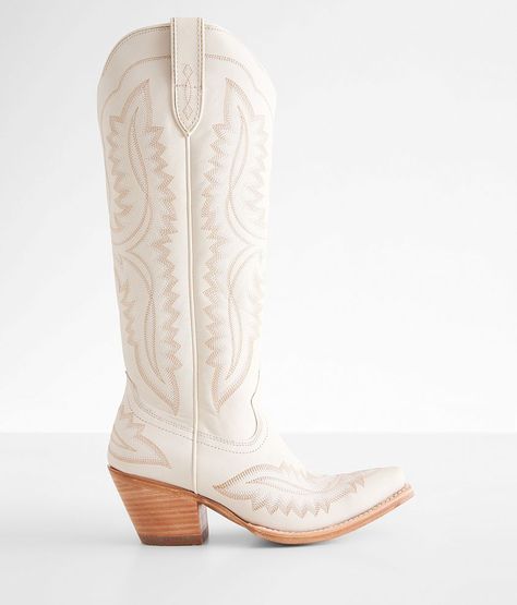 Ariat Casanova Blanco Leather Western Boot - Cream US 7-1/2, Women's White Embroidered leather pull-on cowboy boot Side zip detail ATS® Technology provides all day stability and comfort 16 shaft snip toe 12 calf circumference 2 1/2 heel. Due to the nature of leather/suede, small variances of color in the skin may occur, this is in no way considered a defect. These are inherent characteristics of leather/suede and will enhance the individual look of your garment.. Leather upper/outsole. Balance man made. Boot Care: Wiping down the leather uppers after each wear will keep your boots looking their best. An occasional good cleaning and conditioning is also recommended. When putting on your boot make sure your foot is on the ground when sliding your heel into the boot. This will prevent excessi White Cowgirl Boots Outfit, Womens Ariat Boots, White Cowgirl Boots, Ariat Cowboy Boots, Cowgirl Boots Outfit, White Leather Boots, White Cowboy Boots, Ariat Boots, Country Boots