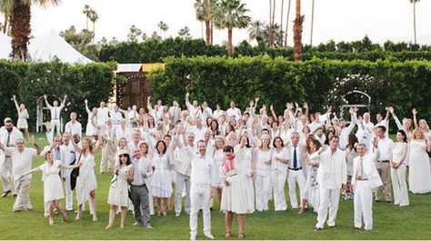 Have all of your guests wear the same color! Guests Wear White Wedding, All White Dress Code Wedding, Wedding Guests In White, White Wedding Guests Outfits, White Wedding Attire For Guest, All White Guest Wedding, All White Wedding Guest Attire, White Dress Code Wedding, White Wedding Guest Attire