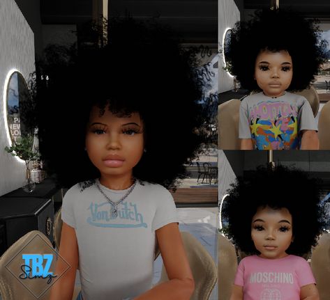 Kiddie Afro(Request) | Patreon Sims 4 Cc Afros, Sims 4 Tbzsimz, Sims Afro Hair, Sims 4 Features Cc, Sims 4 Cc Clothes For Infants, Kids Hairstyles Sims 4 Cc, Urban Cc Clothes Sims 4, Sims 4 Body Highlight, Sims 4 Cc Patreon Urban