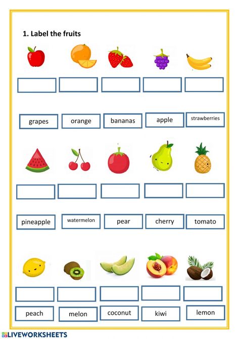 Fruits Worksheet For Grade 1, Fruit Worksheets For Kindergarten, Fruit Worksheets Preschool, Fruits Worksheets For Kindergarten, Fruit Worksheets For Kids, Fruits Worksheets For Kids, Fruit Worksheet, Fruit Activities, Alphabet Writing Worksheets