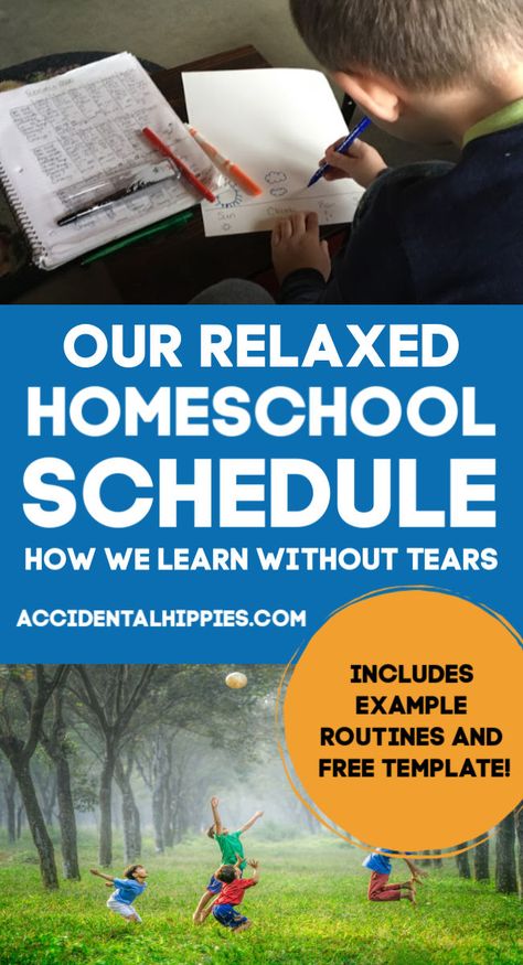 When I first started homeschooling, I thought our daily schedule needed to look like a school schedule. I quickly learned that it doesn't work for our family! Here's what our relaxed homeschool day looks like and how you can make a schedule that fits your family needs. Grab detailed schedule and routine samples plus get templates to create your own. Homeschool Rhythm, Homeschool Daily Schedule, Busy Mom Planner, Minimalist Homeschool, Family Priorities, Family Read Alouds, Relaxed Homeschooling, Daily Schedule Template, Daily Schedules