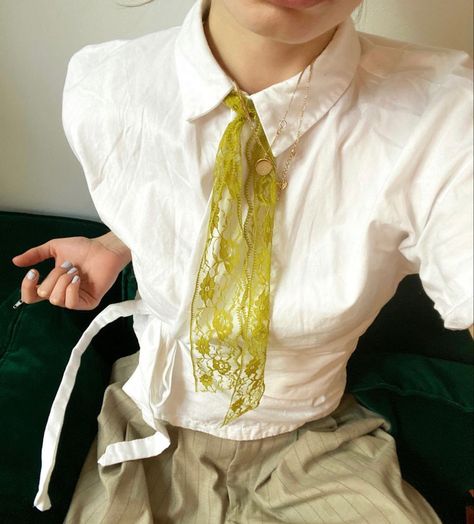 A Woman, Yellow, Green, White