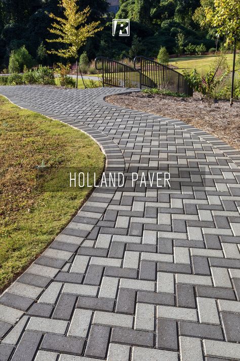 Holland Pavers, Concrete Paver Patio, Paver Edging, Yard Remodel, Concrete Products, Paver Driveway, Concrete Pavers, Home Decor Crate, Calf Tattoo