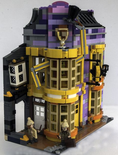 Lego Diagon Alley, Wizard Wheezes, Diagon Alley, Lego Harry Potter, Lego Instructions, Wizard, Lego, Harry Potter