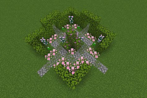 Minecraft Girly Ideas, Minecraft Flower Stand, Paths Minecraft, Minecraft Wedding Build, Minecraft Axolotl Enclosure, Minecraft Wedding, Minecraft Pond, Flower Minecraft, Garden Minecraft