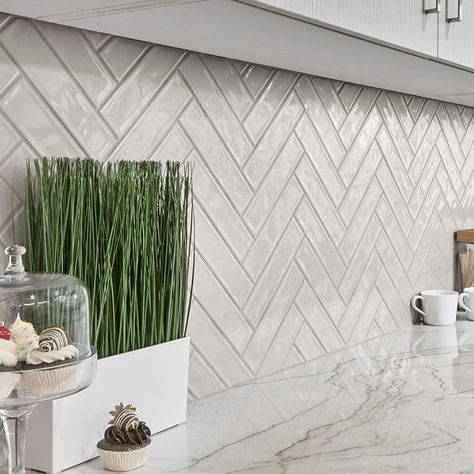 Contemporary Kitchen Backsplash, Arizona Tile, Kitchen Backsplash Designs, Backsplash Designs, Kitchen Tile, Kitchen Inspiration Design, Kitchen Tiles Backsplash, Interior Floor, Ceramic Wall Tiles