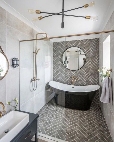 Inspiration: Gorgeous Master Bathrooms by Rachel Bernhardt, Portland Realtor Drømme Bad, Design Ložnic, Bilik Air, Bad Inspiration, Dream Bathrooms, Bathroom Renos, Bathroom Remodel Master, Renovation Ideas, House Bathroom