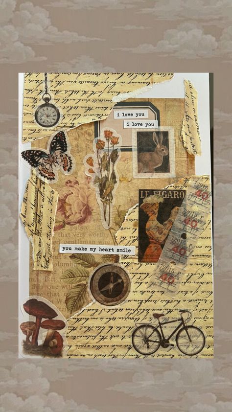 Classic Journal, Vintage Diary, Beautiful Scrapbook Layouts, Scrapbook Patterns, Scrapbook Cover, Art Journal Prompts, Art Journal Cover, Pretty Journals, Mixed Media Art Canvas