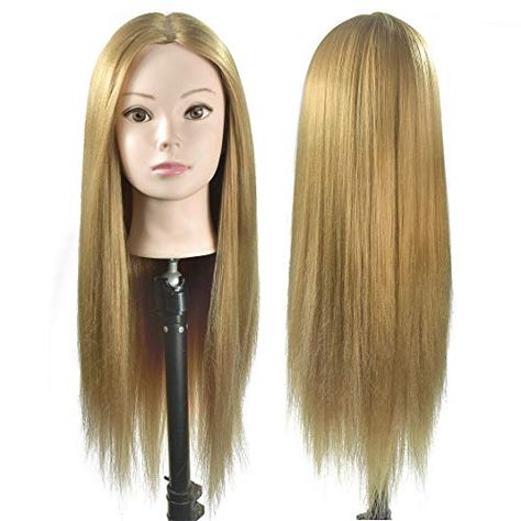 Hairdressing Training, Hair Mannequin, Cosmetology Student, Hair Barber, Curly Clip Ins, Human Hair Clip Ins, Mannequin Head, Mannequin Heads, Head Hair