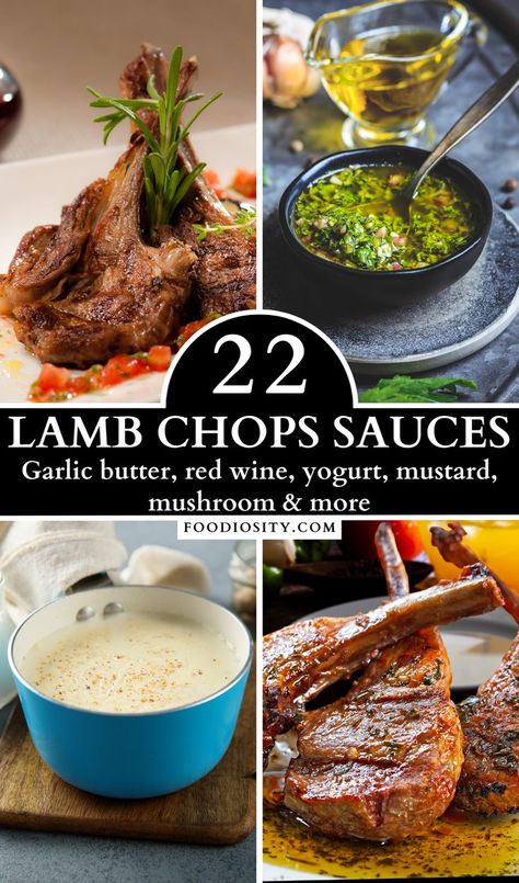 Dip, drizzle, and delight! Introduce your lamb chops to 22 exquisite sauces that elevate every bite. From tangy reductions to creamy infusions, find the perfect flavor pairing. Hungry for that extra touch of elegance? Click to unveil the saucy wonders! #LambChopsSauces Christmas Lamb Chop Recipes, Lamb Chops Sauce Recipe, Lamb Chop Dipping Sauce, Dipping Sauce For Lamb Chops, Sauce For Rack Of Lamb, Grilled Lamb Shoulder Chops, Lamb Chop Appetizer, Lamp Leg Recipe, Sauce For Leg Of Lamb