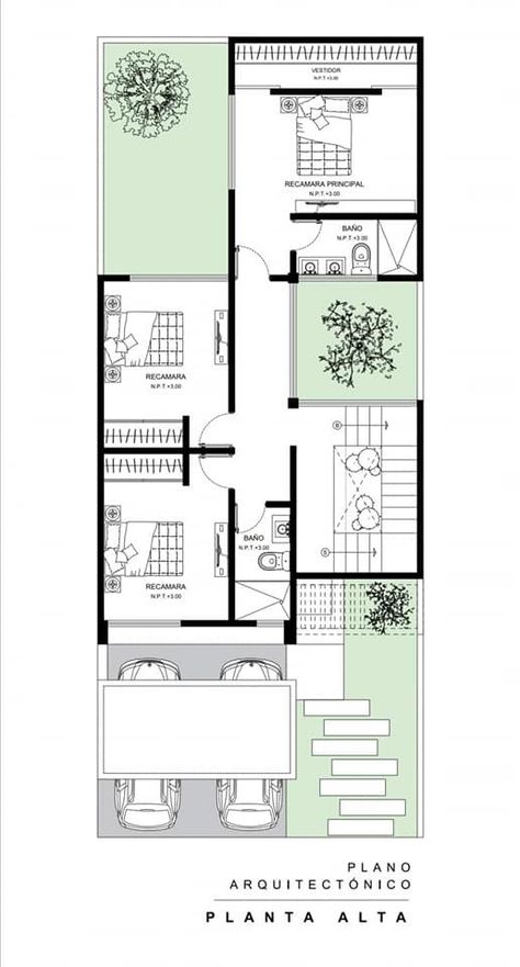 Narrow House Plans, Courtyard House Plans, House Design Pictures, Architectural Floor Plans, Home Design Floor Plans, Narrow House, Architecture Model House, Tiny House Floor Plans, House Construction Plan