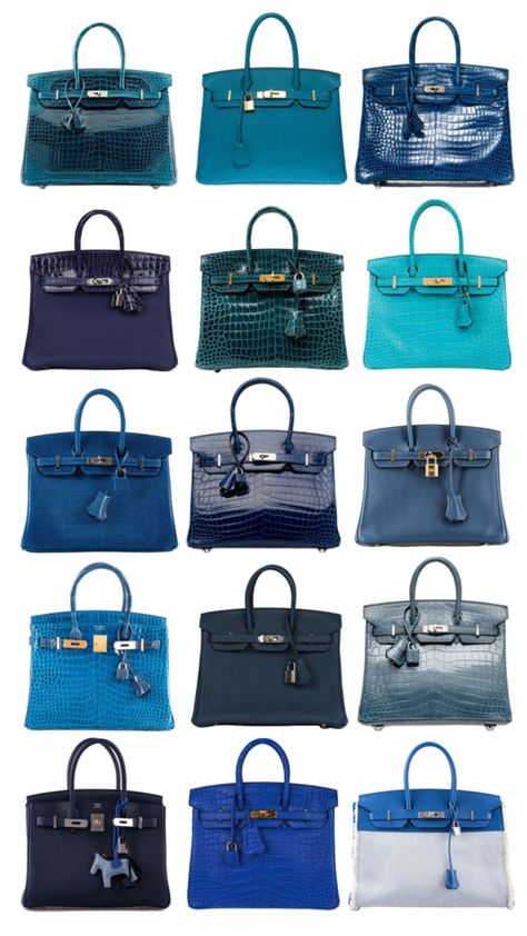 Birkin Bag | Blue Birkin | Hermes | Collage Hermes Birkin Blue, Blue Birkin, Luxury Bag Brands, Birkin Bags, Girly Bags, Hermes Handbags, Pretty Bags, Cute Purses, Hermes Bags