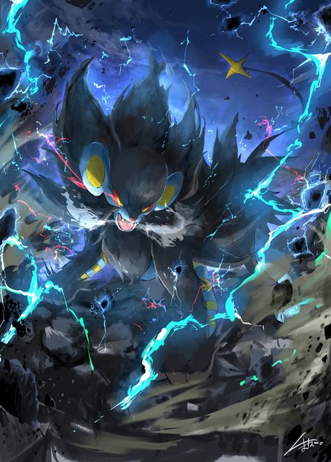 Pokémon Luxray, Luxray Art, Luxray Pokemon, Dark Pokémon, Pokémon Team, Dragon Master, Pokemon Realistic, Solgaleo Pokemon, Cool Pokemon Wallpapers