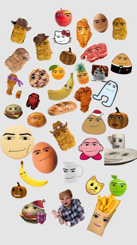 Roblox Stickers, Minion Stickers, Face Roblox, Funny Guys, Food Memes, Bullet Journal Stickers, Meow Meow, Journal Stickers, Really Funny Pictures