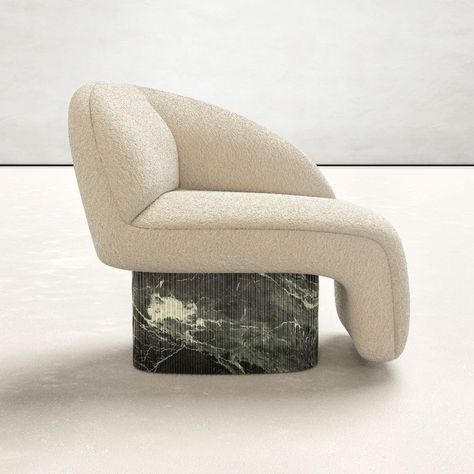 Sculpture Chair, Interior Architecture Drawing, Marble Furniture, Lounge Armchair, Armchair Furniture, French Interior, Green Chair, Armchair Design, Furniture Inspiration