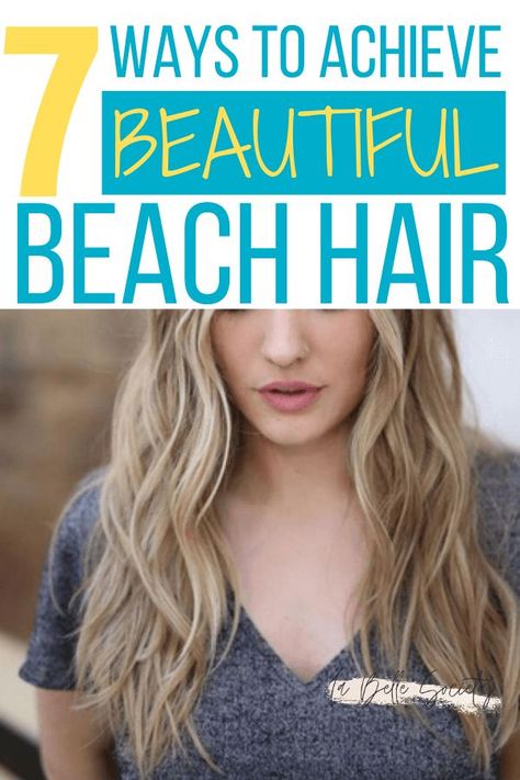 Want to learn how to get perfect mermaid hair for summer? Beachy waves hair is a favorite among women. Find the best beach hair products and tools for beachy waves hairstyles, such as hair texturizer, hair spray, and dry shampoo. What is the best hair wand for lob styling and a great hair straightener to get loose wave hair. Perfect for summer #beachhair #beachyhairwaves #beachairwave #mermaidhair #summerhairstyles #howtogetbeachyhairwaves Create Beach Waves Hair, Natural Beach Hair, Beach Hair Products, Best Hair Wand, Beach Hair Waves, Beachy Waves Hairstyles, Beachy Waves Tutorial, Hair Texturizer, Beach Waves Tutorial